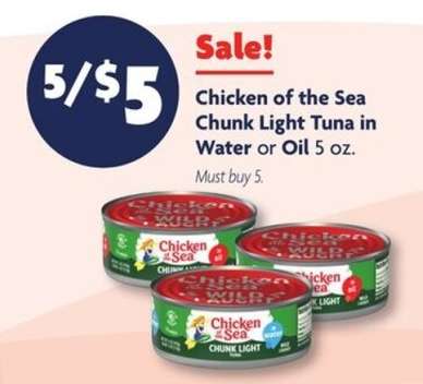 Chicken Of The Sea Chunk Light Tuna
