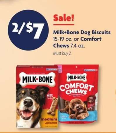Milk-Bone Dog Biscuits or Comfort Chews
