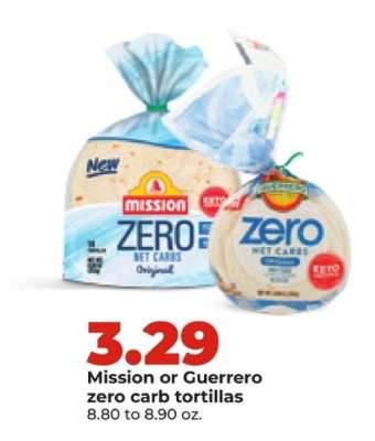 Mission or Guerrero zero carb tortillas