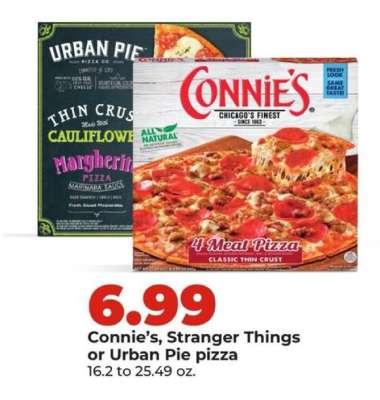 Connie's, Stranger Things or Urban Pie pizza