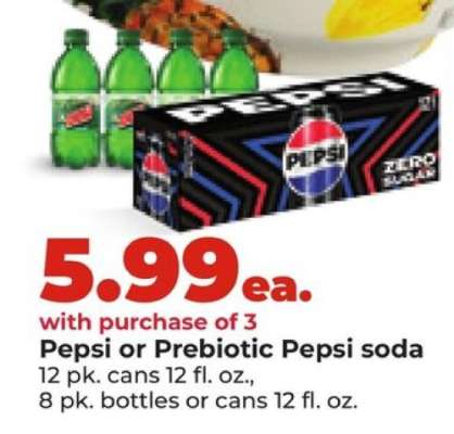 Pepsi or Prebiotic Pepsi soda