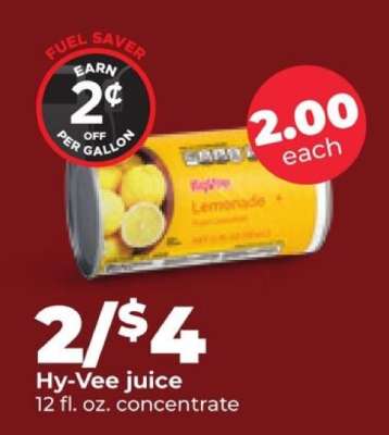 Hy-Vee juice