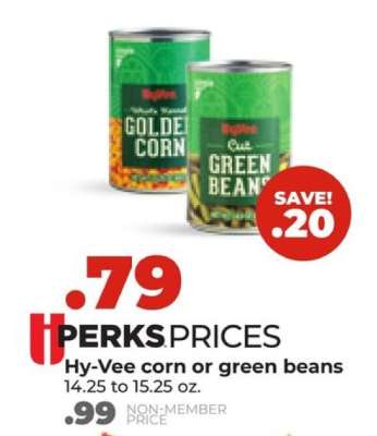 Hy-Vee corn or green beans