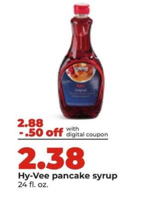Hy-Vee pancake syrup