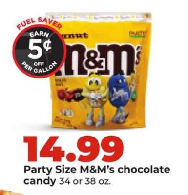 Party Size M&M’s chocolate candy