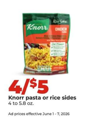 Knorr Pasta or Rice Sides