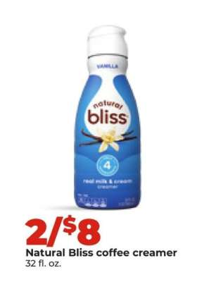 Natural Bliss coffee creamer