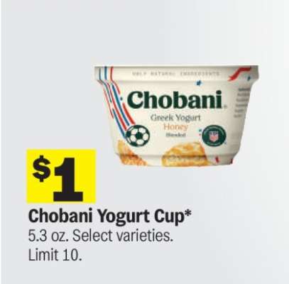 Chobani Yogurt Cup