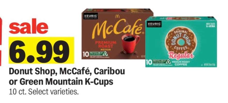 Donut Shop, McCafé, Caribou or Green Mountain K-Cups