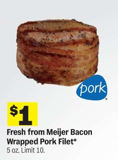 Fresh from Meijer Bacon Wrapped Pork Filet