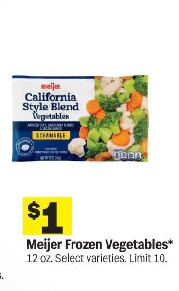 Meijer Frozen Vegetables