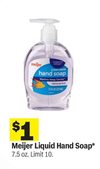 Meijer Liquid Hand Soap