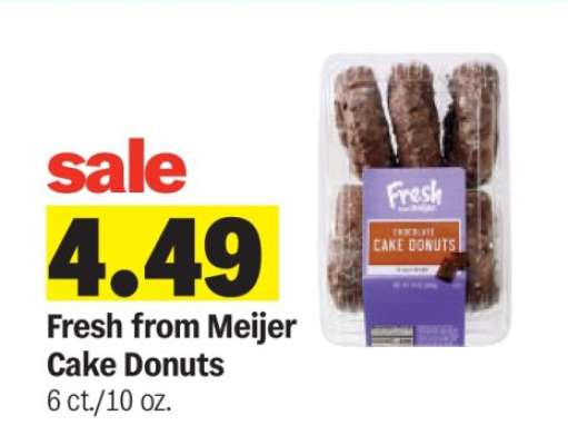 Fresh from Meijer Cake Donuts