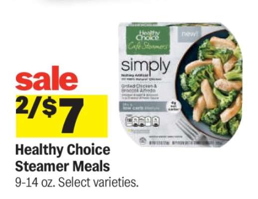 Healthy Choice Steamer Meals