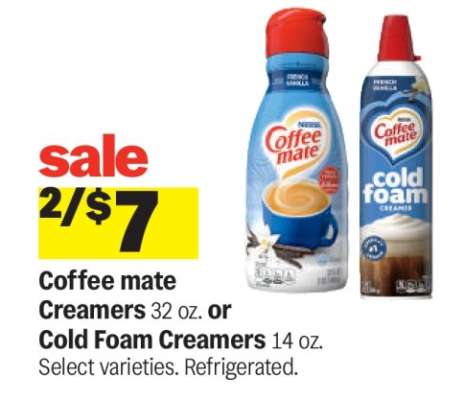 Coffee mate Creamers or Cold Foam Creamers