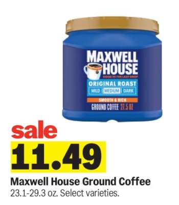 Maxwell House Ground Coffee*
