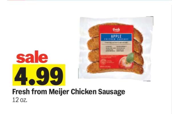 Fresh from Meijer Chicken Sausage
