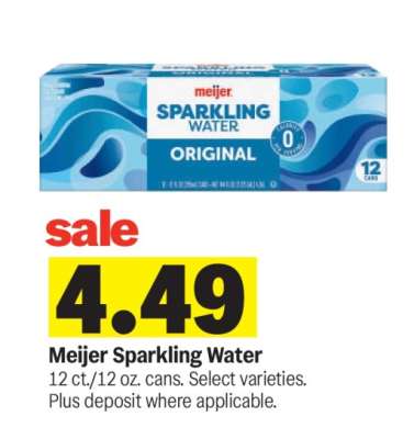 Meijer Sparkling Water