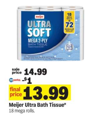 Meijer Ultra Bath Tissue