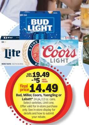 Bud, Miller, Coors, Yuengling or Labatt