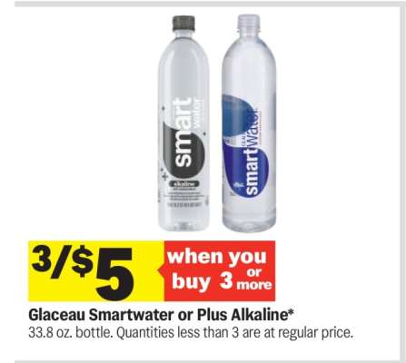Glaceau Smartwater or Plus Alkaline