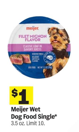 Meijer Wet Dog Food Single