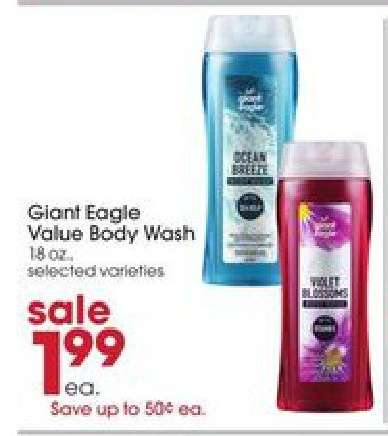 Giant Eagle Value Body Wash