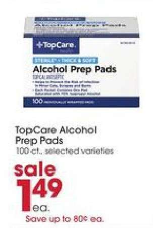TopCare Alcohol Prep Pads