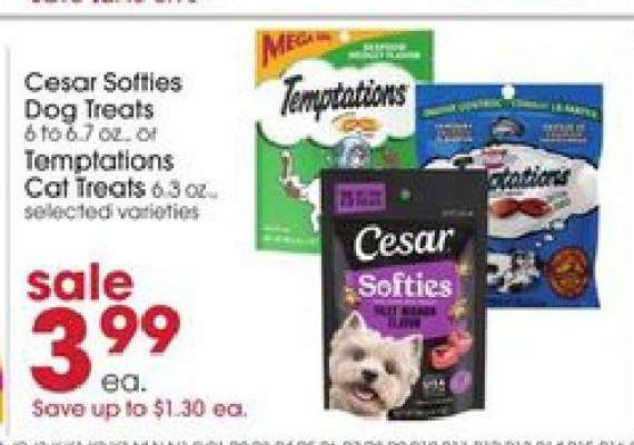 Cesar Softies Dog Treats / Temptations Cat Treats