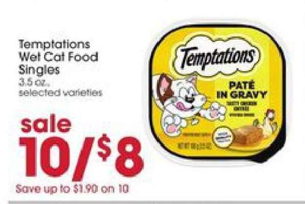 Temptations Wet Cat Food Singles*