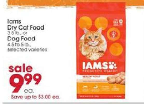 Iams Dry Cat Food or Dog Food