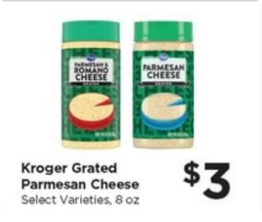 Kroger Grated Parmesan Cheese