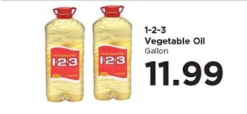 1-2-3 Vegetable Oil