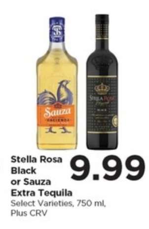 Stella Rosa Black or Sauza Extra Tequila