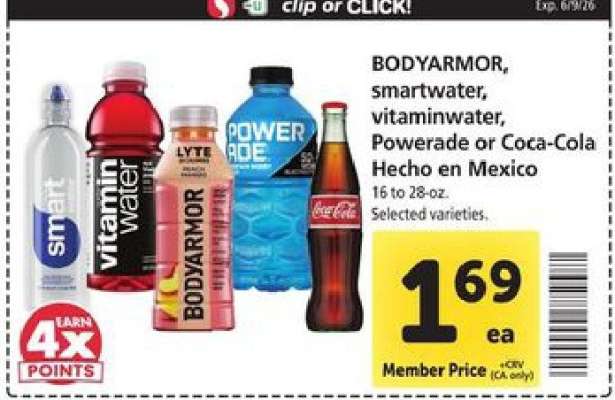 BODYARMOR, smartwater, vitaminwater, Powerade or Coca-Cola Hecho en Mexico