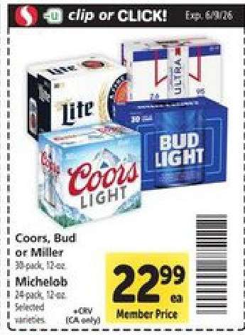 Coors, Bud or Miller