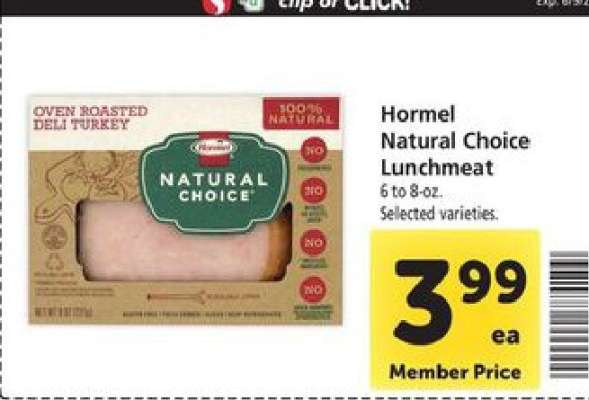 Hormel Natural Choice Lunchmeat