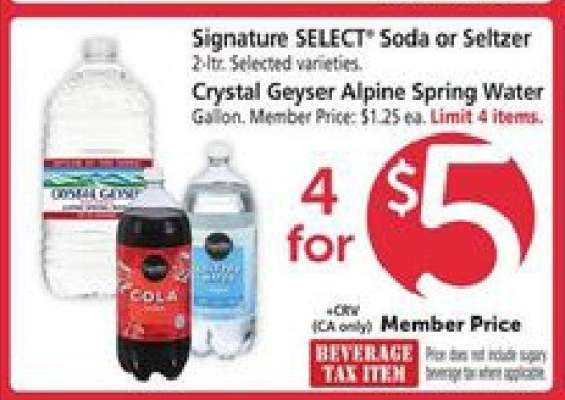 Signature SELECT Soda or Seltzer