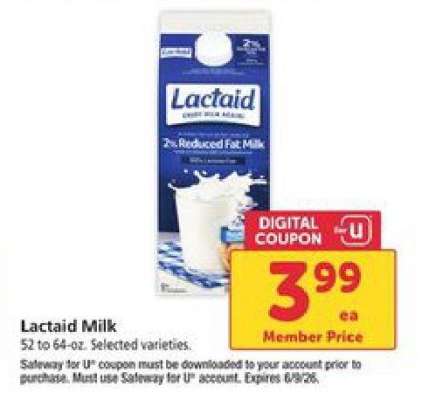 Lactaid Milk