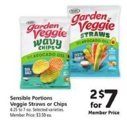 Sensible Portions Veggie Straws or Chips