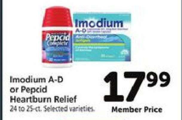 Imodium A-D or Pepcid Heartburn Relief