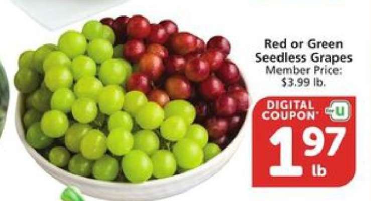 Red or Green Seedless Grapes
