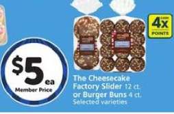 The Cheesecake Factory Slider or Burger Buns