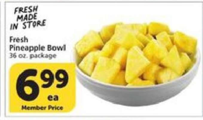 Fresh Pineapple Bowl