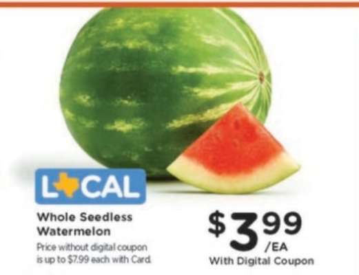 Whole Seedless Watermelon