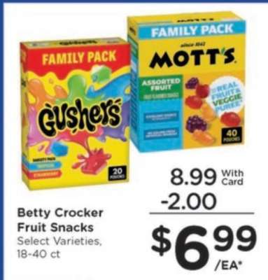 Betty Crocker Fruit Snacks