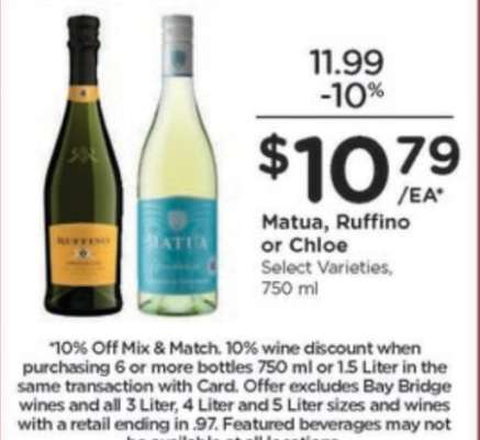 Matua, Ruffino or Chloe