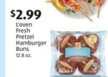 L'oven Fresh Pretzel Hamburger Buns