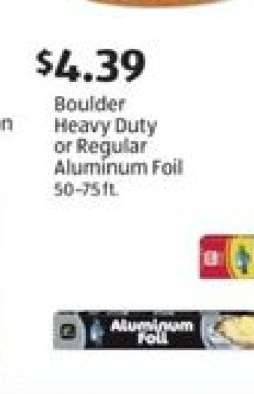 Boulder Heavy Duty or Regular Aluminum Foil