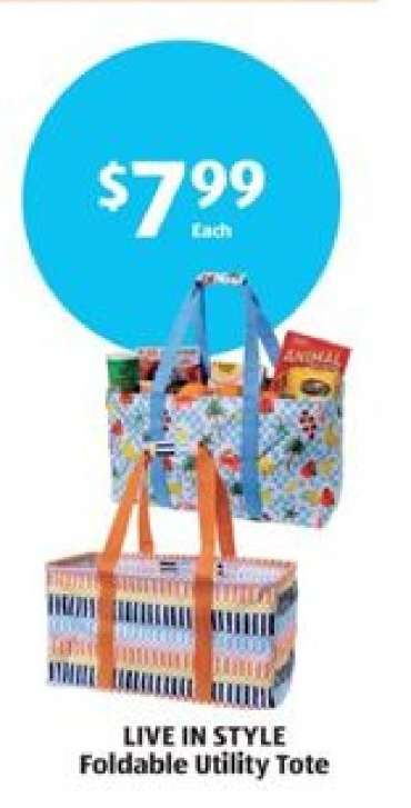 LIVE IN STYLE Foldable Utility Tote